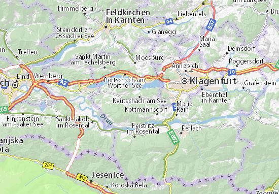 Mapas-Planos Keutschach am See