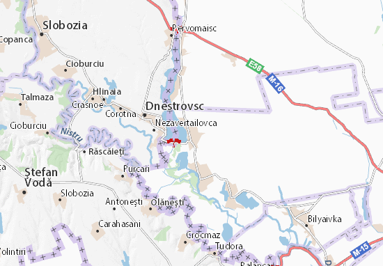 Karte Stadtplan Hradenytsi