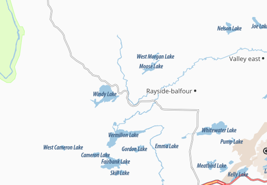 Karte Stadtplan Onaping falls