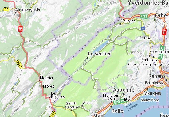 MICHELIN Derrière-la-côte map - ViaMichelin