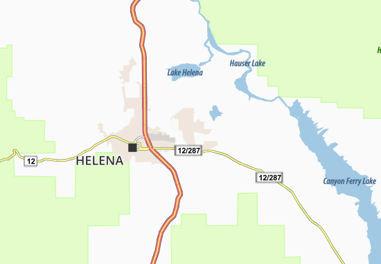 Karte Stadtplan Helena Valley Southeast