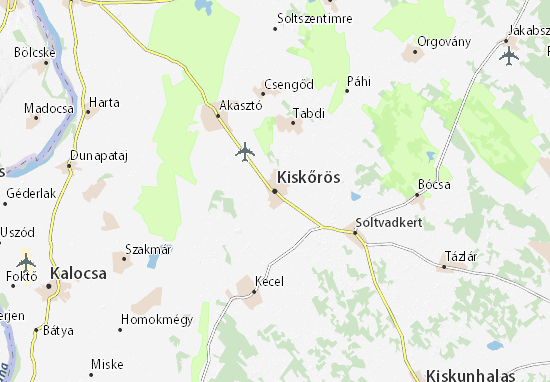 Karte Stadtplan Kiskőrös