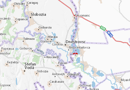 Karte Stadtplan Dnestrovsc