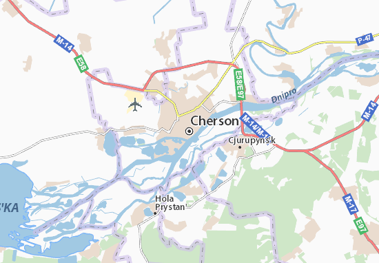 Mapa Cherson