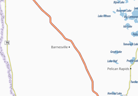 Karte Stadtplan Barnesville