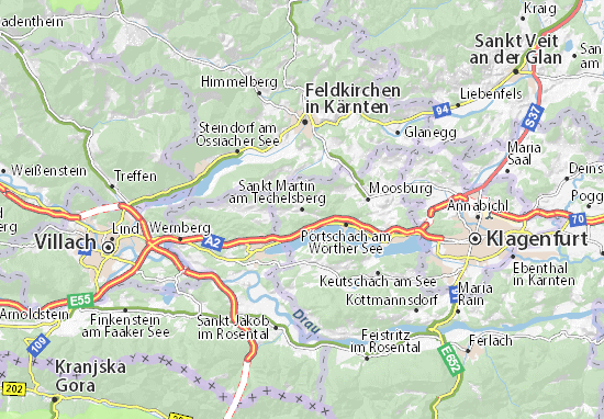 Mapas-Planos Sankt Martin am Techelsberg