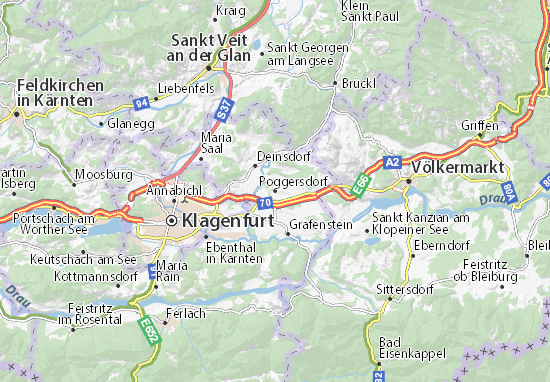 Kaart Plattegrond Poggersdorf