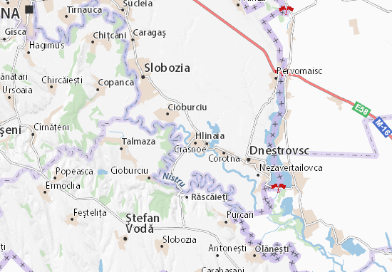 Hlinaia Map