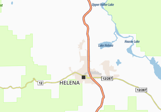 Kaart Plattegrond Helena Valley West Central