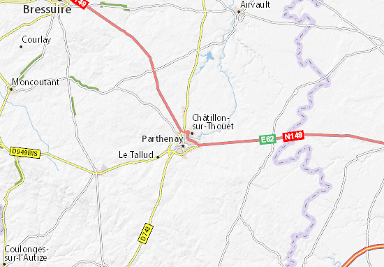 Mapa Plano Châtillon-sur-Thouet