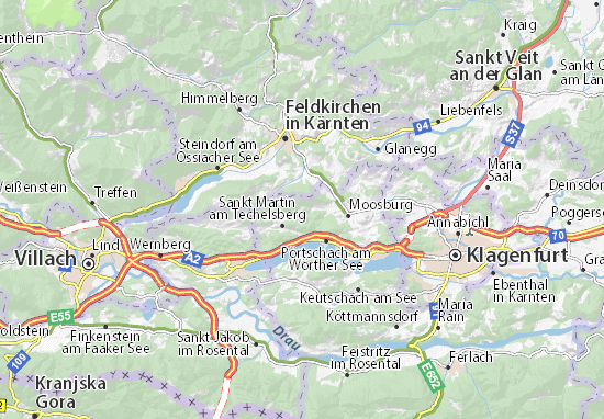 Karte Stadtplan Pernach