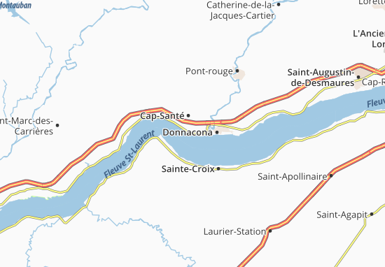 Kaart Plattegrond Cap-Santé