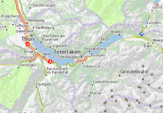 Mapa Plano Interlaken
