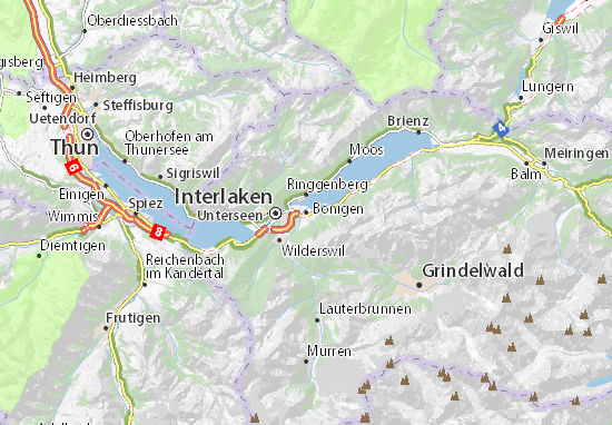 Mapa Plano Bönigen