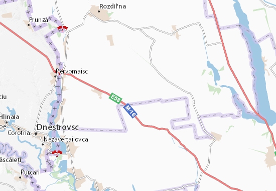 Karte Stadtplan Shcherbanka