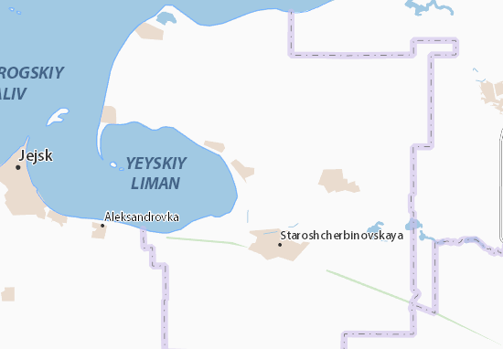 Mapa Yeyskoye Ukrepleniye