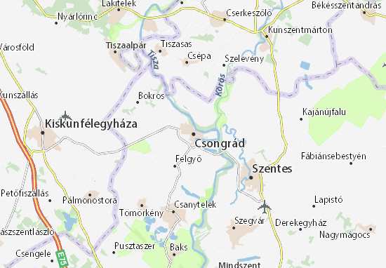 Csongrád Map