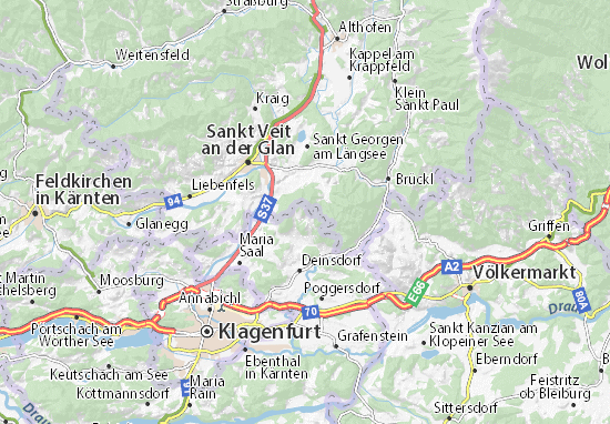 Karte Stadtplan Magdalensberg