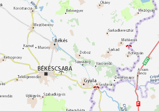 Doboz Map