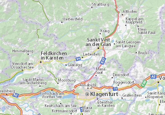 Karte Stadtplan Liebenfels