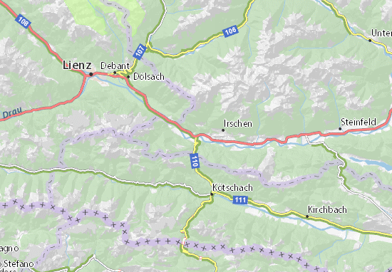 Oberdrauburg Map