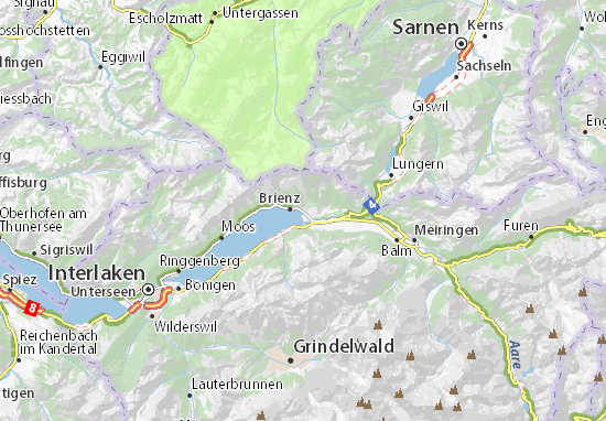 Mapa Schwanden