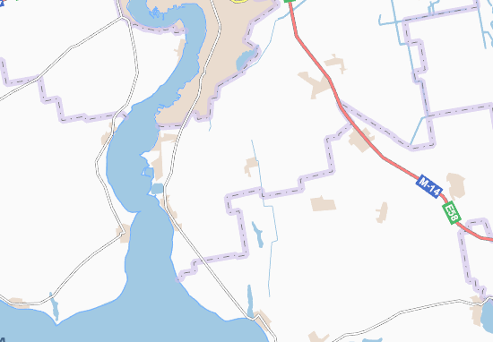 Karte Stadtplan Prybuz&#x27;ke