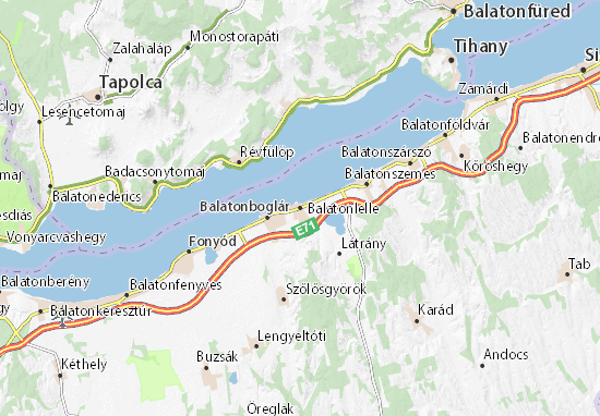 Balatonlelle Map