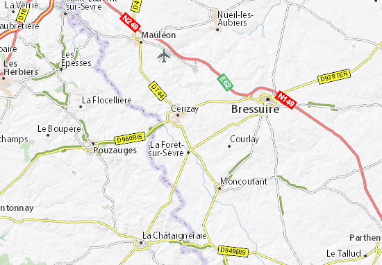Kaart Plattegrond Montigny