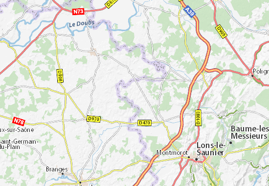 Karte Stadtplan Chapelle-Voland