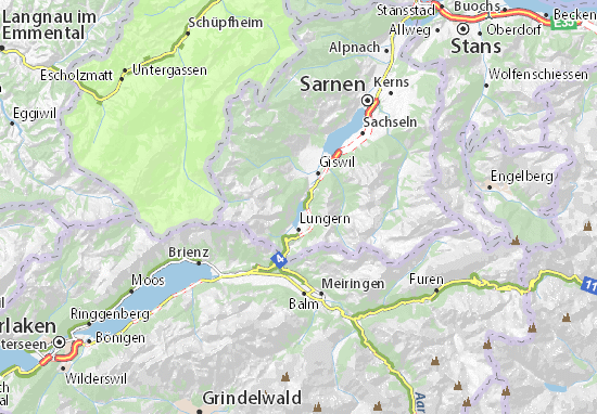 Lungernsee Map