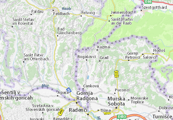 Karte Stadtplan Rogašovci