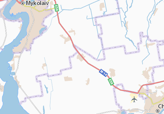 Karte Stadtplan Posad-Pokrovs&#x27;ke