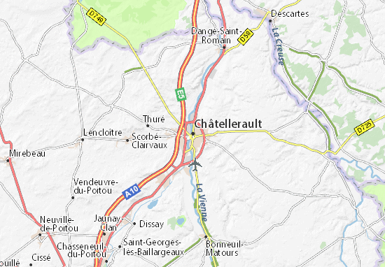 Mapa Plano Châtellerault