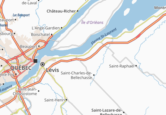 Kaart Plattegrond Saint-étienne-de-beaumont