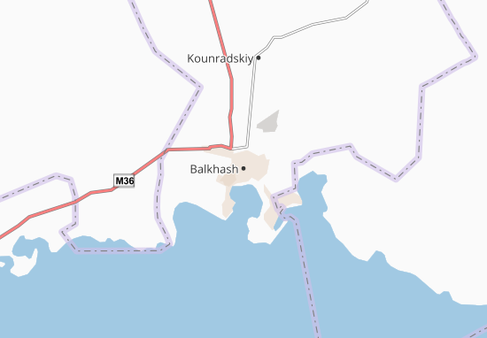 Carte-Plan Balkhash