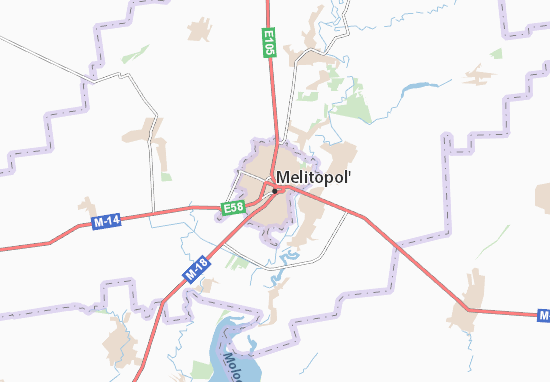 Mapa Melitopol&#x27;
