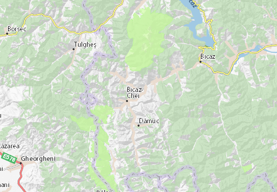 Kaart Plattegrond Bicazu Ardelean