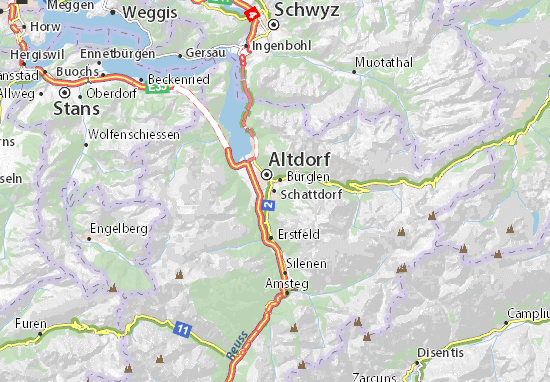 Mapa Plano Schattdorf