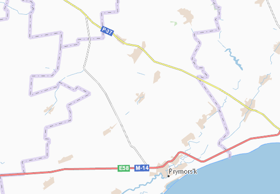 Mapa Vyacheslavka