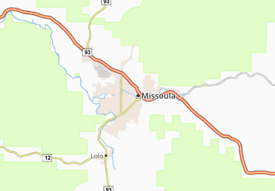 Mapa Missoula