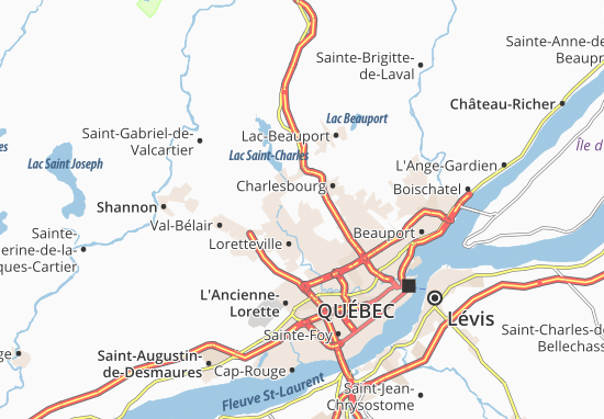 Mapa Saint-Émile