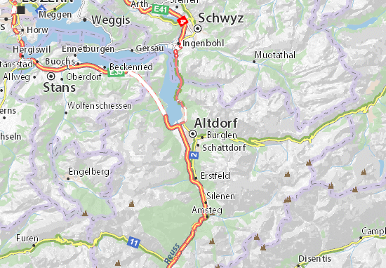 Kaart Plattegrond Altdorf