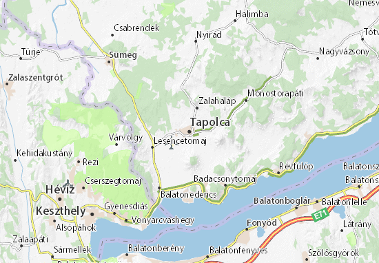 Tapolca Map