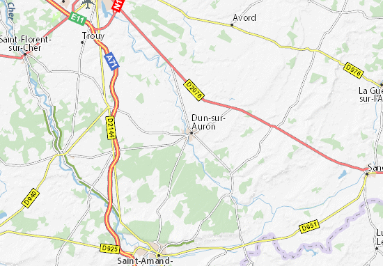 Karte Stadtplan Dun-sur-Auron