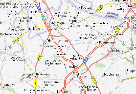Mapa Plano Chavagnes-en-Paillers