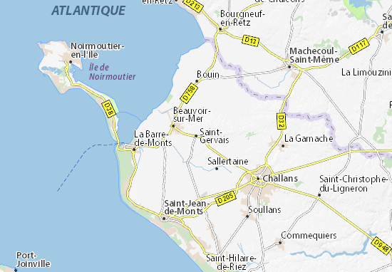 Mapa Plano Saint-Gervais
