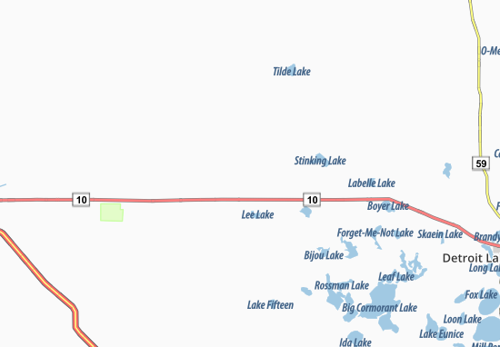 Kaart Plattegrond Manitoba Junction