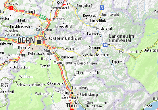 Grosshöchstetten Map