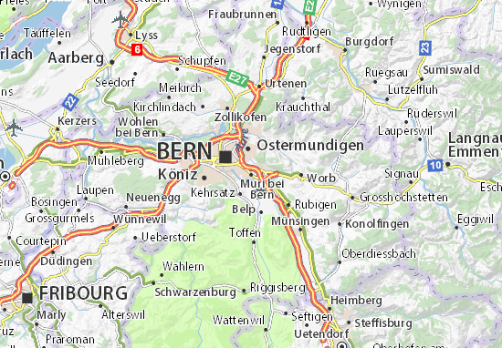 Muri bei Bern Map